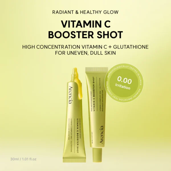 01_d8eadf31-b265-4289-921f-0b3d138c0936 Arencia Vitamin C Booster Shot, Pure Vitamin C + Glutathione for Bright, Healthy Skin Glow, 1.01 fl oz